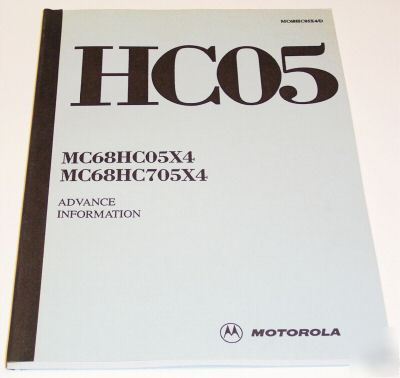 Motorola HC05 microcontroller MC68HC05X4 68HC705X4 data