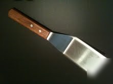New spatula rigid solid 6X3 hd ss turner scraper metal 