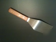 New spatula rigid solid 6X3 hd ss turner scraper metal 