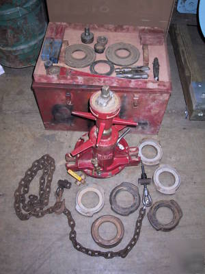 Reed TM1000 water main tapping machine pipe threader