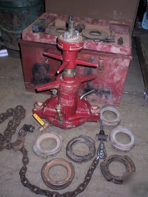 Reed TM1000 water main tapping machine pipe threader