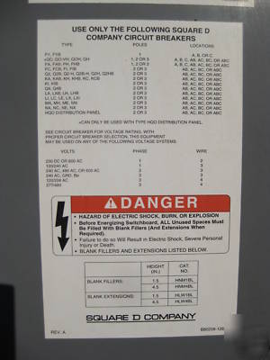 Square d qed i-line switchboard 4000 amp 3000A 480Y/277