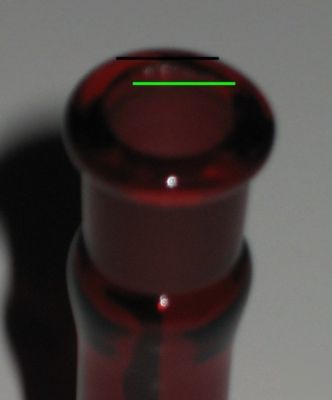Volumetric flask, low-actinic red, 10 ml class a, kimax