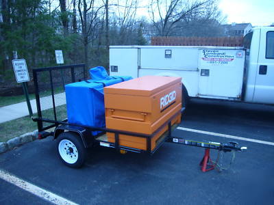  welder+trailer+gangbox-bobcat 225 only 89 hrs 