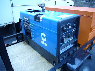  welder+trailer+gangbox-bobcat 225 only 89 hrs 