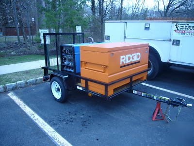  welder+trailer+gangbox-bobcat 225 only 89 hrs 