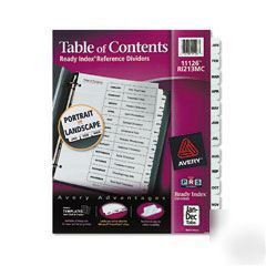 Avery 11126: ready index 12-tab, jan.-dec.