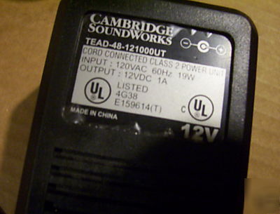 Cambridge soundworks adapter power supply free shipping