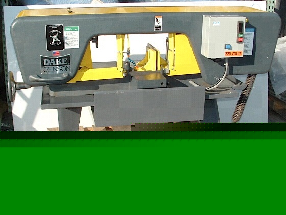 Dake jh 10 horizontal band saw 4 speed 1HP 230V 1PH