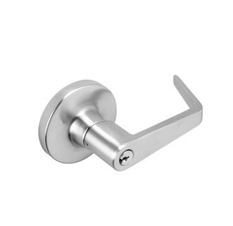 Falcon B581D dane storeroom keyed entry leverset satin 