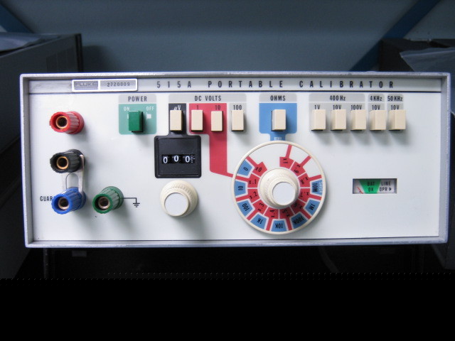 Fluke 515A portable calibrator nist dc ac ohms
