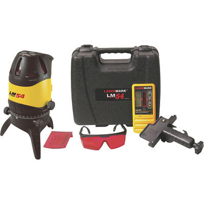 Multi-line cross line laser pulsing beams and laser det