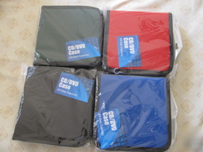 New [lot of (4] cd/dvd storage wallets 