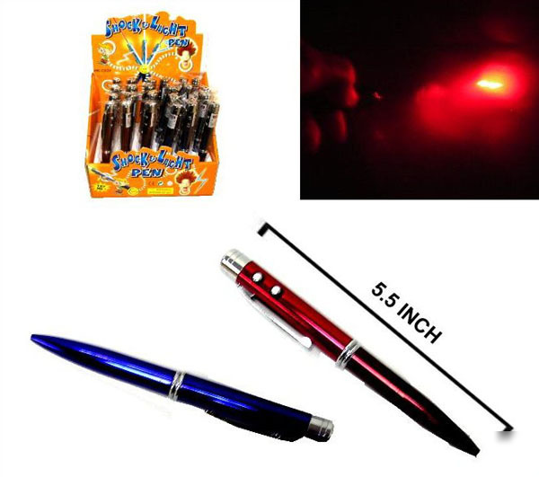 2 shock laser pens shocking joke writing office pen 