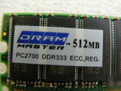 Dram master DDR333 512M/32X8 18CH memory