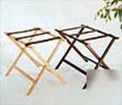 Economy dark wood luggage rack