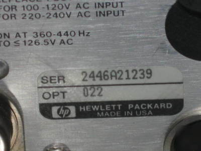Hewlett packard 436A power meter w/opt 022