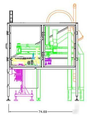 Racetrack robot loading system