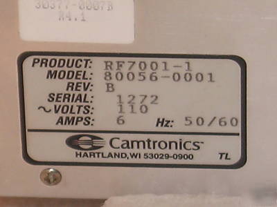 Camtronics medical system m# 80056-0001 tested works