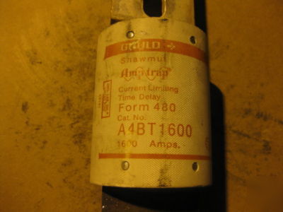 Gould shawmut 1600 amp class l fuse used, m # A4BT1600