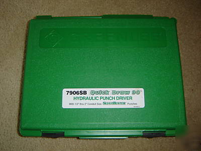 Greenlee 7906SB quick draw 90 degree knockout set 