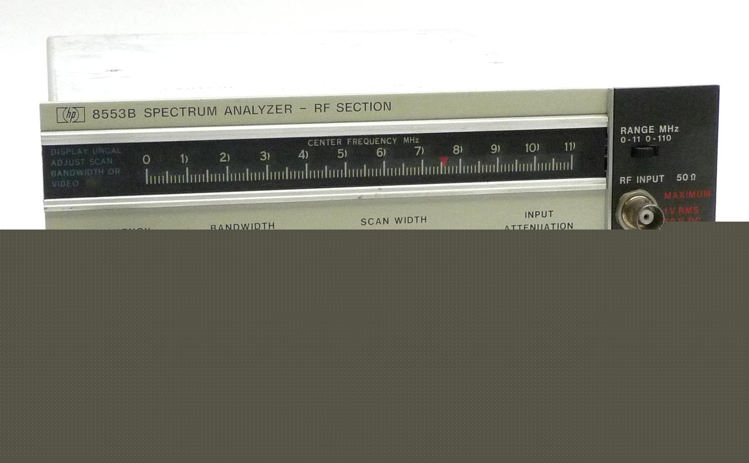 Hp agilent 8553B rf section spectrum frequency analyzer