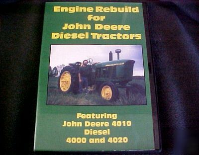 John deere 4000 4010 4020 diesel engine rebuild dvd