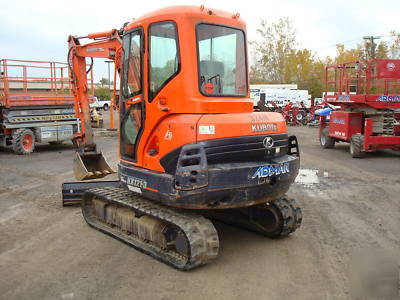 Kubota KX121-3 mini excavator cab a/c, angle blade 