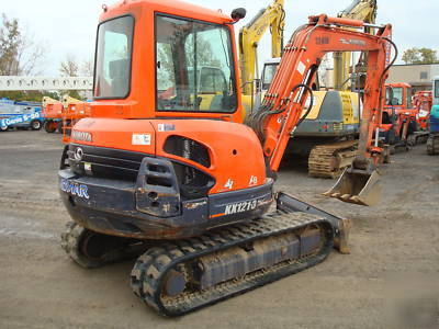 Kubota KX121-3 mini excavator cab a/c, angle blade 