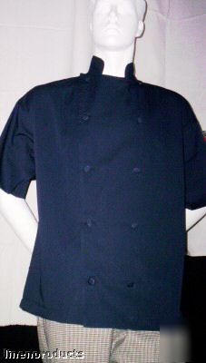 Lot 3 chef coat jacket navy &hat 2X 3X 4X beautiful ss