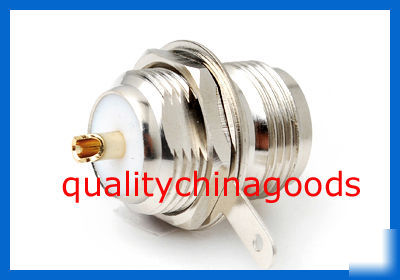 N type female with nut whorl solder pin connector