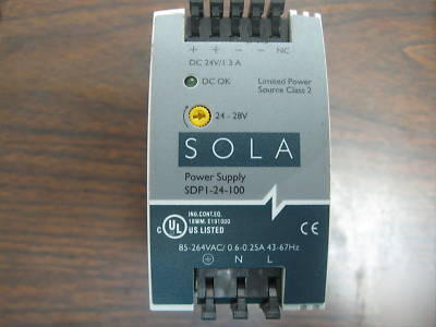 SDP1-24-100 sola power supply dc 24V/1.3A used