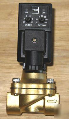 Solenoid valve with timer 3/8