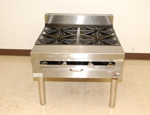 South bend 4-burner stockpot gas range, 32