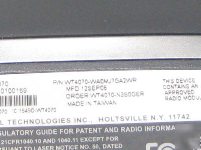 Symbol WT4070-N3S0GER w/RS409-SR2000ZZR WT4000 WT4090