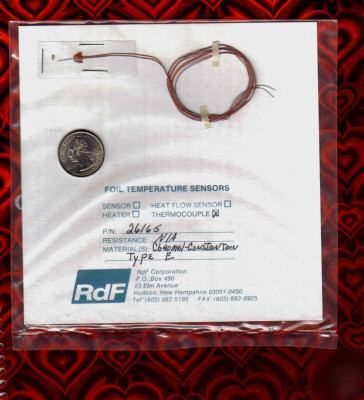 Thermocouples type e (foil) qty 4 