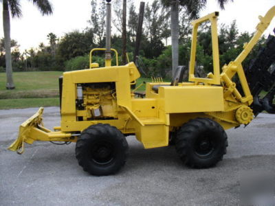 Vermeer v 450 4X4 diesel trencher 6 way dozer good one