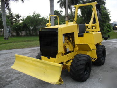 Vermeer v 450 4X4 diesel trencher 6 way dozer good one