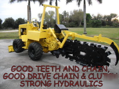 Vermeer v 450 4X4 diesel trencher 6 way dozer good one