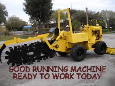 Vermeer v 450 4X4 diesel trencher 6 way dozer good one
