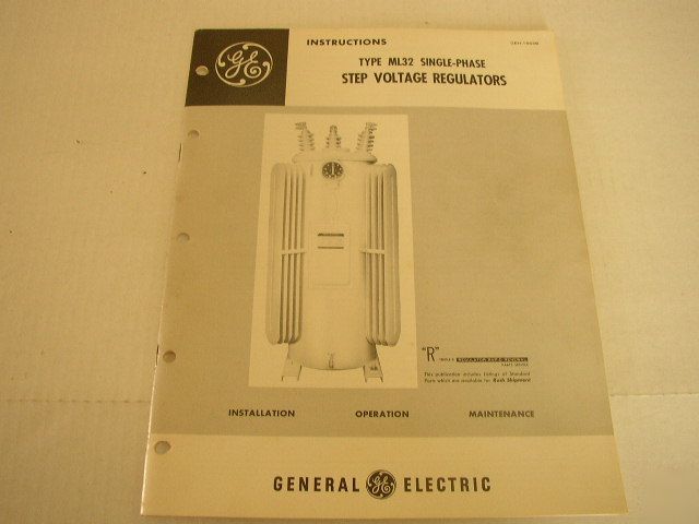 Vintage ge step voltage regulator single phase manual