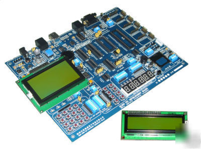 Pic development board + 2LCD+ some devices + ethernet