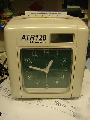 Acroprint ATR120 time clock as-is