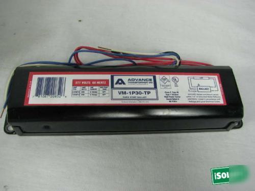 Advance vm-1P30-tp fluorescent electromagnetic ballast