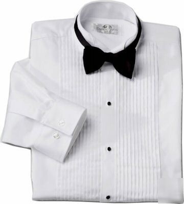 C4100 - men's tuxedo shirt w/bow tie