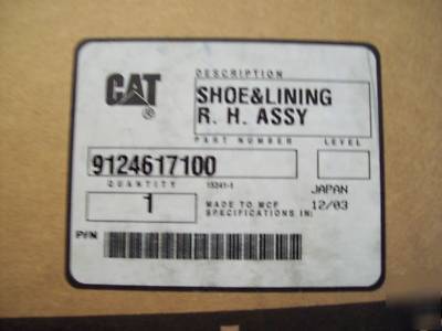 Catapillar brake shoes