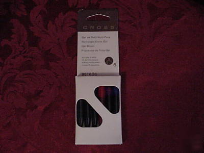 Cross gel ink refills (6PC.) multi-pack -ion/matrix 
