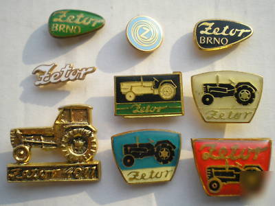 Czechoslovak tractor zetor / rare badges