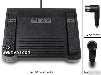 Ecs philips/norelco in-110 IN110 heavy duty foot pedal 