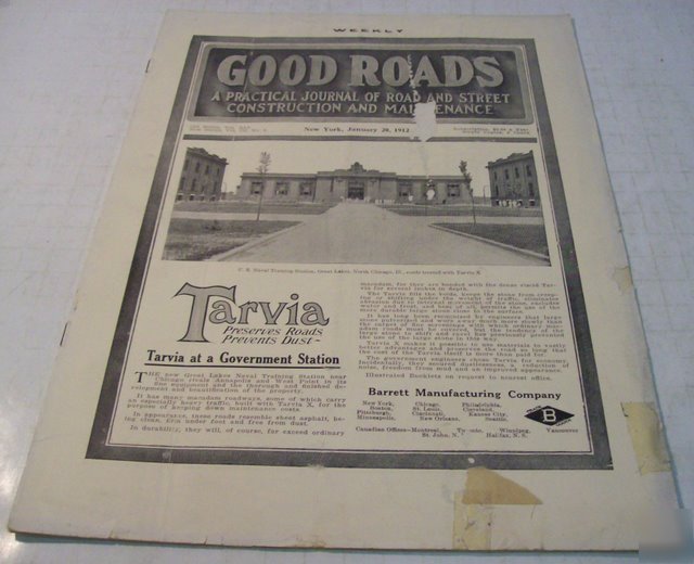 Good roads 1912 construction magazine vol.41, no.3